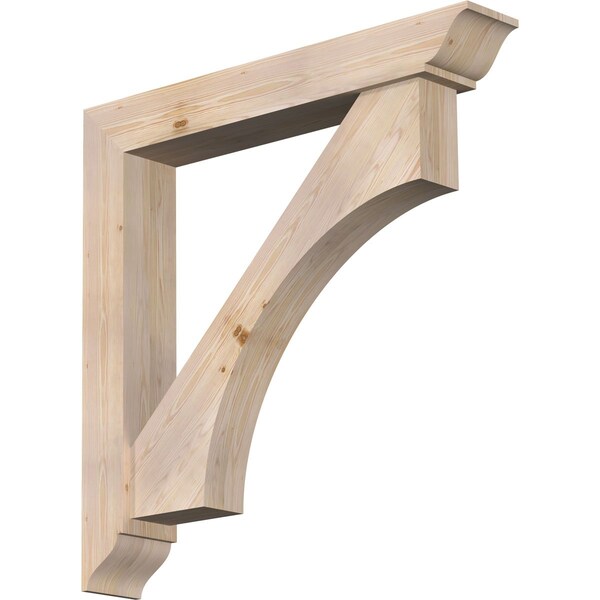 Ekena Millwork Westlake Traditional Smooth Bracket w/ Offset Brace, Douglas Fir, 7 1/2"W x 48"D x 48"H BKT0806X48X48WTL01SDF - main